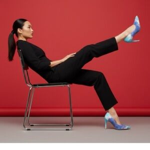 Charles by Charles David Size 8M Tie Dye Style Pointed Toe Heels Stiletto Pumps